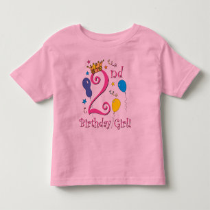 T-shirt Pour Les Tous Petits Fille du 2e anniversaire !
