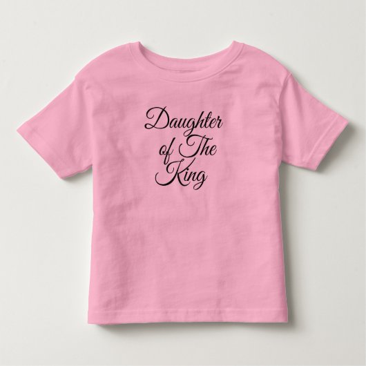 T-shirt Pour Les Tous Petits Fille Du Roi Inspirationnel Chrétien (Devant)