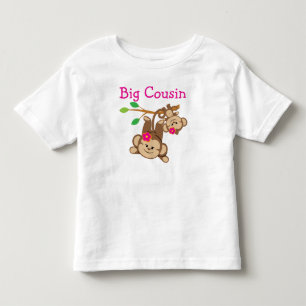 T-shirt Pour Les Tous Petits Fille singes Big Cousin