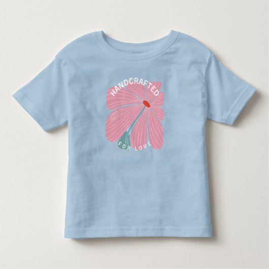 T-shirt Pour Les Tous Petits Filles artisanales pour l'amour (Devant)