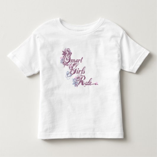 T-shirt Pour Les Tous Petits Filles intelligentes Règle violette (Devant)