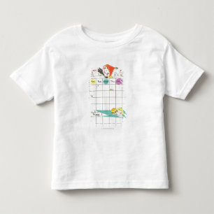 T-shirt Pour Les Tous Petits Filles jouant selon l'école et l'horaire