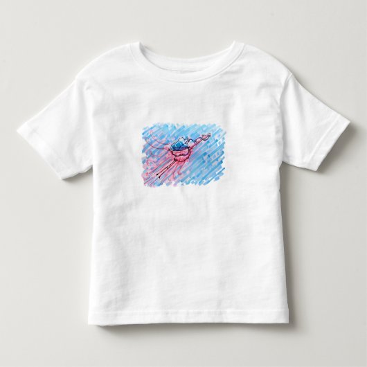 T-shirt Pour Les Tous Petits Flamant Hydraté (Devant)