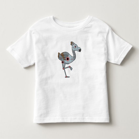 T-shirt Pour Les Tous Petits Flamingo as Robot (Devant)