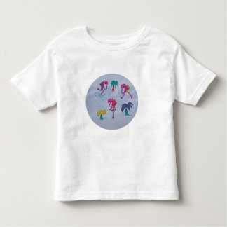 T-shirt Pour Les Tous Petits Flamingo Beach Toddler T Shirt