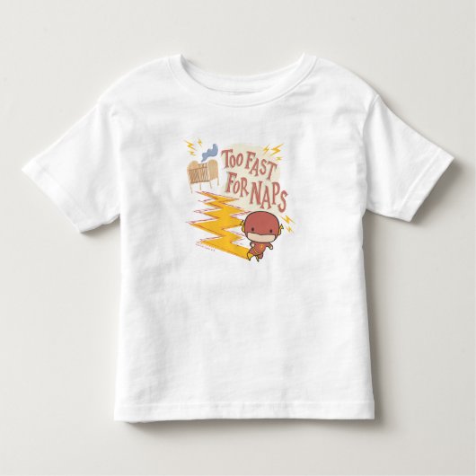 T-shirt Pour Les Tous Petits Flash Chibi | Trop Rapide Pour Les Naps (Devant)