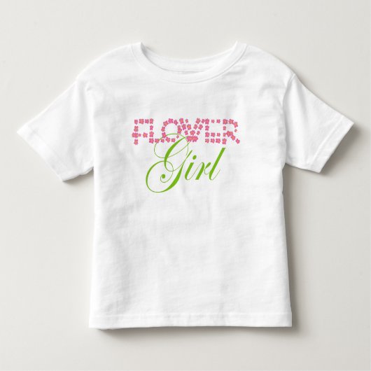 T-shirt Pour Les Tous Petits Fleur fille (Devant)