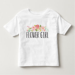 T-shirt Pour Les Tous Petits Fleur Jeune fille   Bridesmaid