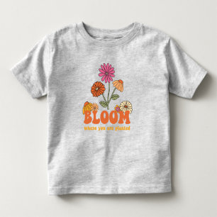 T-shirt Pour Les Tous Petits Fleur Où vous êtes planté