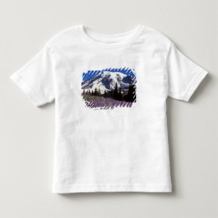 T-shirt Pour Les Tous Petits fleurs sauvages d'été à la base du Mont Rainier