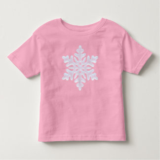 T-shirt Pour Les Tous Petits Flocon de neige glacé rose Icy Noël hiver