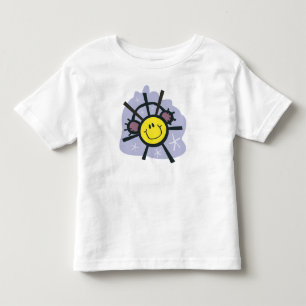 T-shirt Pour Les Tous Petits Flocon de neige jaune avec des manchons d'oreille