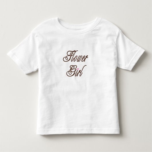 T-shirt Pour Les Tous Petits Flower Girl Classy Browns (Devant)