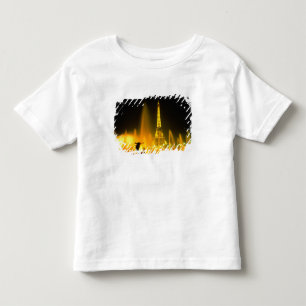 T-shirt Pour Les Tous Petits Fontaine à la célèbre Tour Eiffel Paris
