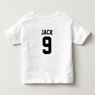 T-shirt Pour Les Tous Petits Football Football Nom Et Numéro Personnalisés