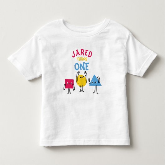 T-shirt Pour Les Tous Petits Formes mignonnes Première fête d'anniversaire (Devant)