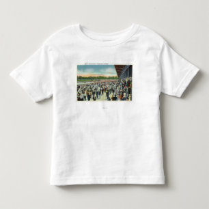 T-shirt Pour Les Tous Petits Foules à la voie de course de Saratoga et au