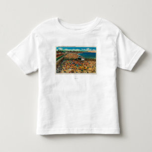 T-shirt Pour Les Tous Petits Foules sur la plage, Père Noël CruzSanta Cruz, C
