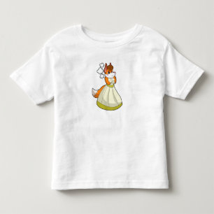 T-shirt Pour Les Tous Petits Fox as Bride avec robe de mariée.PNG