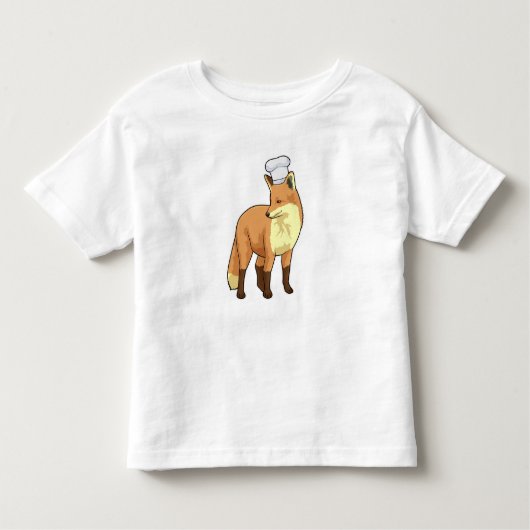 T-shirt Pour Les Tous Petits Fox as Cook (Devant)