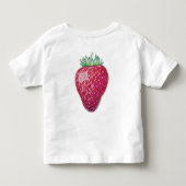 T-shirt Pour Les Tous Petits Fraise Debout (Dos)