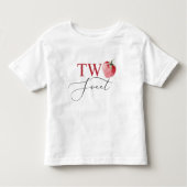 T-shirt Pour Les Tous Petits Fraise deux doux anniversaire (Devant)