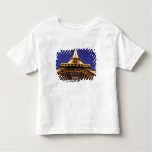 T-shirt Pour Les Tous Petits FRANCE, Paris Tour Eiffel, vue du soir