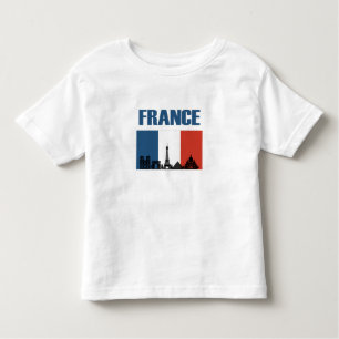 T-shirt Pour Les Tous Petits France Travel - Paris City Skyline Pavillon França