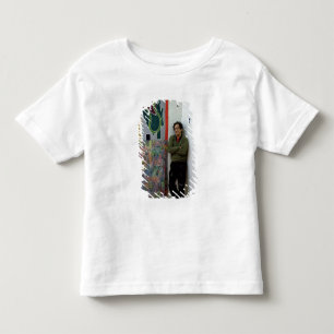 T-shirt Pour Les Tous Petits Frank Stella près d'un à lui travaille