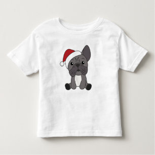 T-shirt Pour Les Tous Petits French Bulldog Christmas Snow Winter Animals