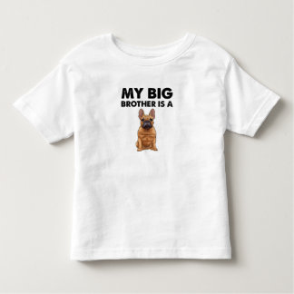 T-shirt Pour Les Tous Petits French Bulldog My Big Brother Est Un Français