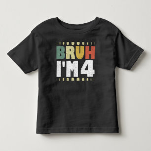 T-shirt Pour Les Tous Petits Frère, j'ai 4 ans Cadeau vintage pour 4e anniversa