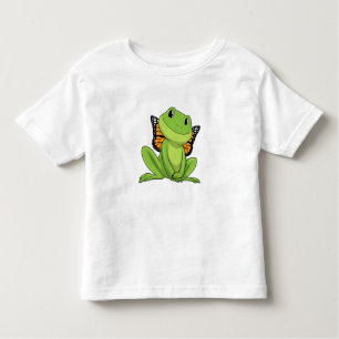 T-shirt Pour Les Tous Petits Frog with Butterfly