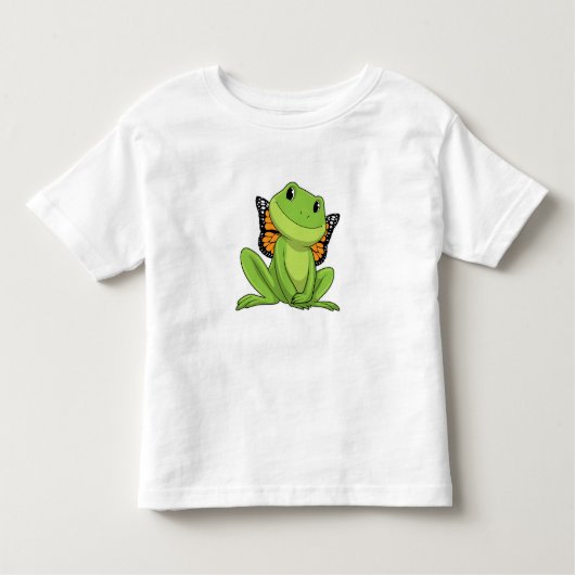 T-shirt Pour Les Tous Petits Frog with Butterfly (Devant)