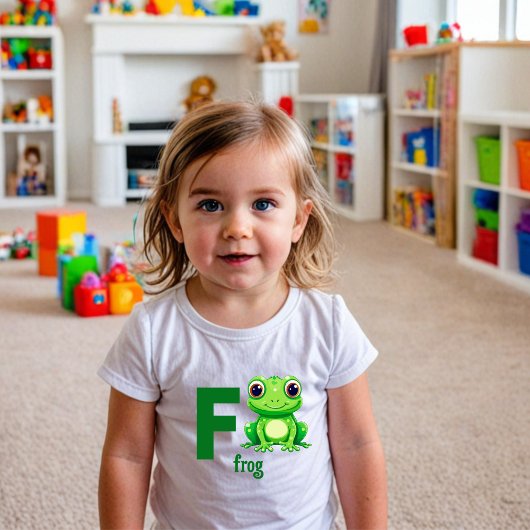T-shirt Pour Les Tous Petits Froggy Fun Alphabet Tee pour les jeunes