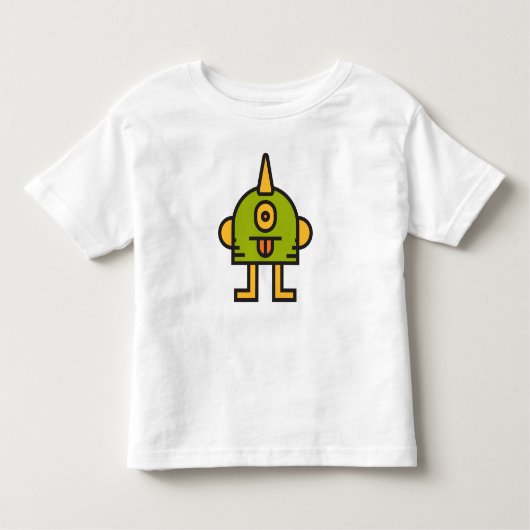 T-shirt Pour Les Tous Petits funny monster character (Devant)