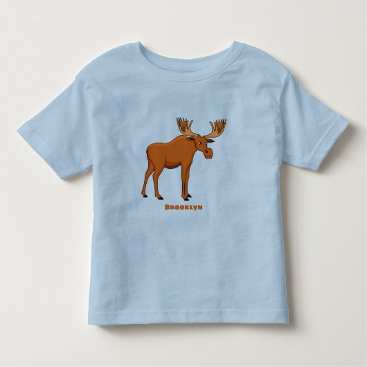 T-shirt Pour Les Tous Petits Funny moose (Devant)