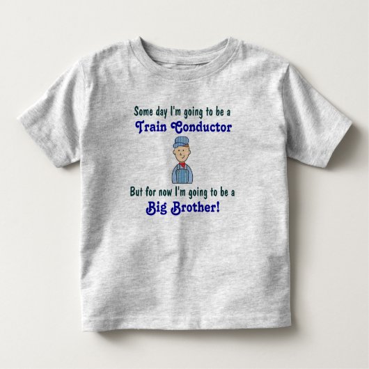 T-shirt Pour Les Tous Petits Futur chef de train Big Brother Shirt (Devant)
