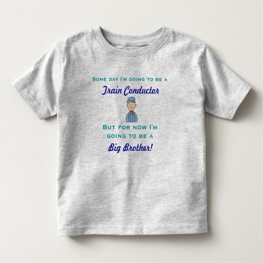 T-shirt Pour Les Tous Petits Futur chef de train Big Brother Shirt (Devant)