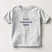 T-shirt Pour Les Tous Petits Futur expert en matière de Cyber (Devant)