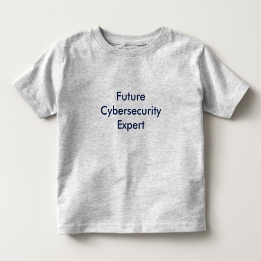 T-shirt Pour Les Tous Petits Futur expert en matière de Cyber (Devant)