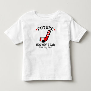 T-shirt Pour Les Tous Petits Futur Hockey Star comme mon père