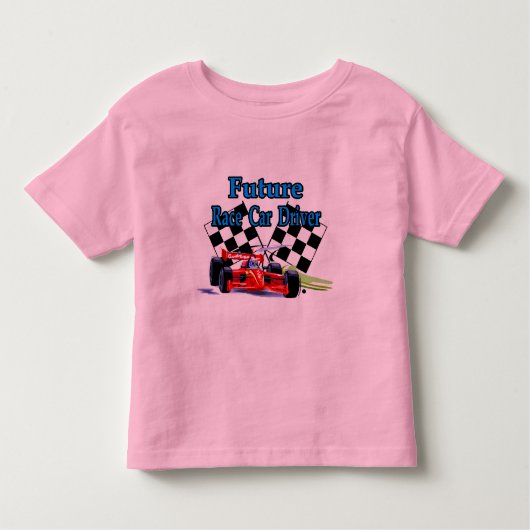 T-shirt Pour Les Tous Petits Futur pilote de voiture de course (Devant)