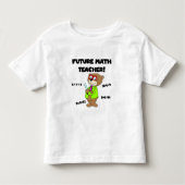 T-shirt Pour Les Tous Petits Futur professeur de maths (Devant)