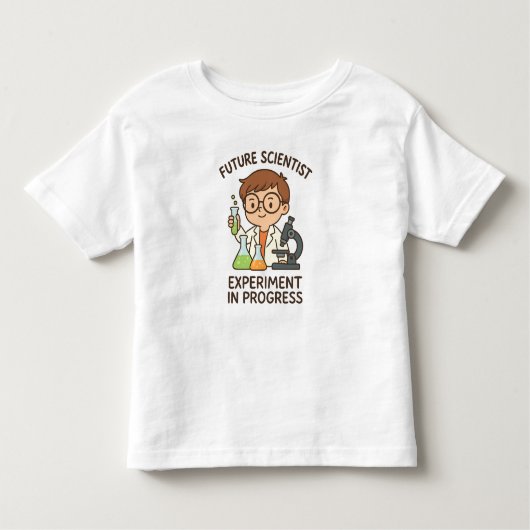 T-shirt Pour Les Tous Petits Futur scientifique - Expérience en cours (Devant)