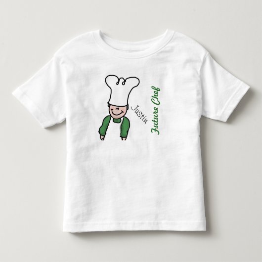 T-shirt Pour Les Tous Petits Future Chef with name (Devant)