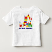 T-shirt Pour Les Tous Petits FUTURE conception mignonne de CONSTRUCTEUR avec - (Devant)