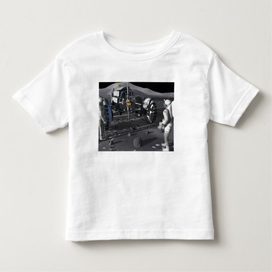 T-shirt Pour Les Tous Petits Futures missions d'exploration spatiale (Devant)