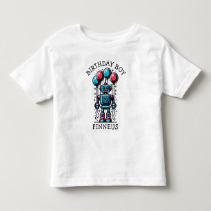 T-shirt Pour Les Tous Petits Garçon d'anniversaire à thème robot