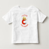 T-shirt Pour Les Tous Petits Garçons aimant à poulettes Attention (Devant)